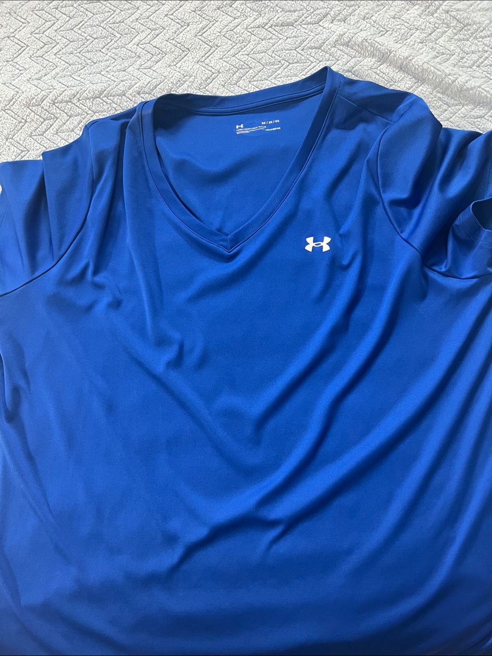 Under Armour Royal Blue V-Neck Athletic Tee